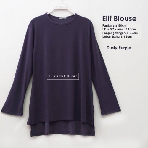 Elif-003 Baju Atasan Polos Jersey Korea